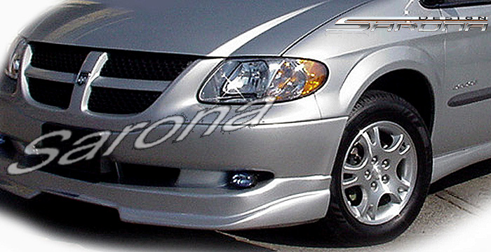Custom Dodge Caravan Front Bumper Add-on  Mini Van Front Lip/Splitter (2001 - 2006) - $370.00 (Part #DG-005-FA)
